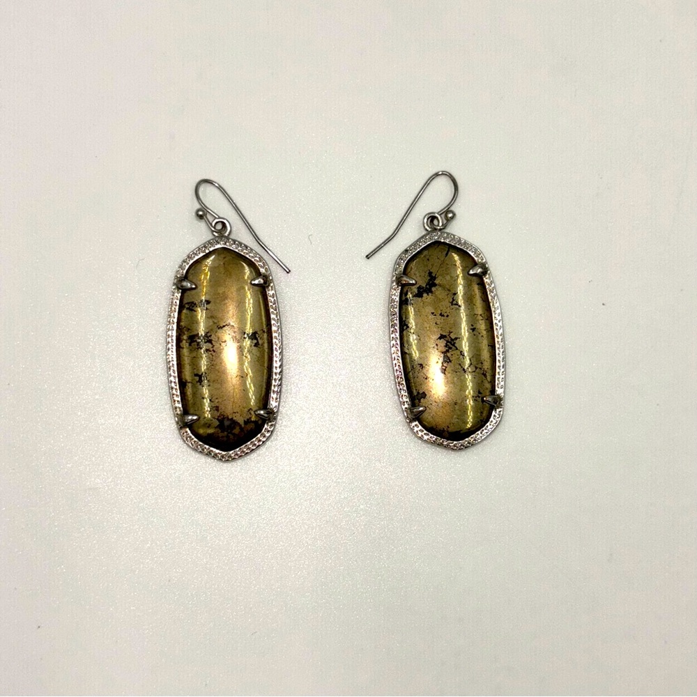 Kendra Scott Danielle pyrite Drop pierced  Earrings